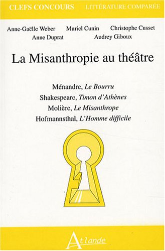 La  misanthropie au théâtre