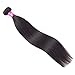 20 22 24 18 Straight Hair 3 Bundles With Closure Unprocessed Brazilian Human Virgin Raw Hair Weave Bundles With 4X4 Lace Closure Free Part Soft and No Shedding USOFT…