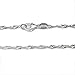 DSS 925 Sterling Silver Necklace for Women, Singapore Chain 2mm, Lobster Claw Clasps, Sterling Silver Chain, Italian Jewelry for Women, 18in