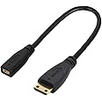 chenyang CY Type D Micro HDMI v1.4 Socket Female to Type C Mini HDMI Male Convertor Adapter Cable 10cm
