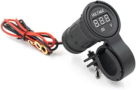 E-Bro Car Motorcycle LED Digital Display Voltmeter Waterproof Meter 12V-24V