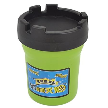 Selbstauto-Grün Schwarz 3 Groove Metal-Cup Zigarrenspitze Aschenbecher