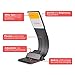Book Light, Blue Light Blocking, Amber Clip-On Reading Light by Hooga. 1600K Warm LEDs for Reading in Bed. Rechargeable Battery with Built-in USB Charger, 4 Brightness Settings. Works with Kindles