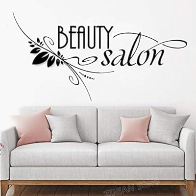 Wall Sticker Beauty Salon Sign Vinyl Wall Stickers Spa Barbershop