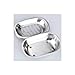 SOGNIMIEI Oval stainless steel soap dish soap box Drain LZS0222