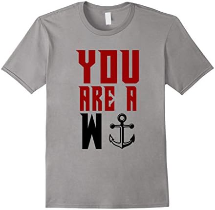 Men's You Are A Wanker T-Shirt - Funny Mean Shirts Large Slate