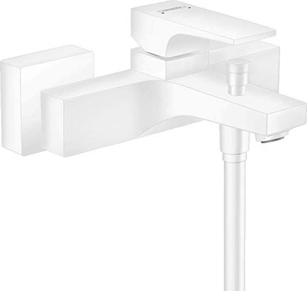 hansgrohe Metropol Bath Mixer Tap Surface-Mounted Single Lever Bath Mixer Tap Matt White