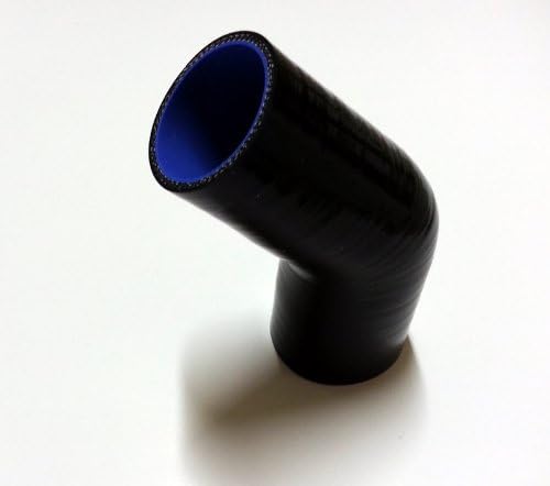 2.5"< 2.75" Silicone Hose Transition Elbow (blue)