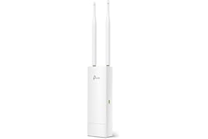 TP-Link EAP110-Outdoor V3 | Omada N300 Wireless Outdoor Access Point | WiFi Coverage up to 200 meters| Passive PoE w/ Free PoE Injector | SDN Integrated | Cloud Access & Omada App