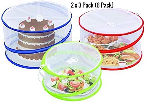 Outdoorwares 3 Pop Up Food Cover Protectors Set | Fine Mesh Screen, Bottomless & Collapsible ...