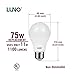 LUNO A19 Non-Dimmable LED Bulb, 11W (75W Equivalent), 1100 Lumens, 2700K (Soft White), Medium Base (E26), UL Certified (6-Pack)