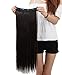 Clip in Hair Extensions 23'' Dark Brown Long Straight Full Head One Piece 5 Clips 23 Inches 140G