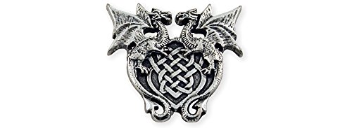 Tandy Leather Winged Dragon Crest Concho 1-3/16" (30 mm) x 1-1/8" 71507-04