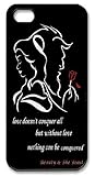 Mystic Zone Classic Cartoon Beauty and the Beast Case for iPhone 5 Hard Back Cases Cover Fits Case WSQ0976