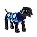 PanDaDa Small Pet Dog Plaid Style Sweater Knitwear Coat Apparel Dark Blue Small