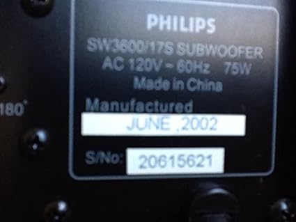 philips sw 3500 subwoofer