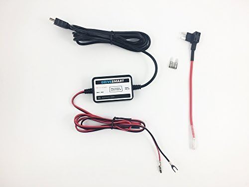 DriveSmart 5v DC 2 Amps Mini USB Hardwire Cable For Dash Cameras Sat Navs CE Tested - Nextbase Compatible 512G, 402G, 412GW, 312GW, 302G, 212, 202, 101, 112