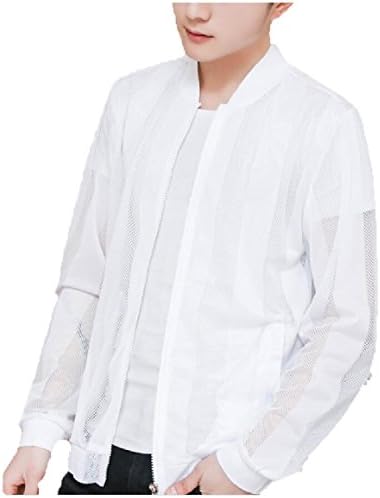 XQS Mens Skin Coat Lightweight Sun Protection Outdoor Coat Jacket