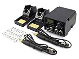 Tekchic Wood Burning Kit with 2 Wood Burners 20 Pyrography Wire Tips and Digital Adjustable Temperature Control for Wood Leather and Gourd