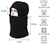 X-CHENG YQJYS Balaclava Ski Mask - Cold Weather Face Mask Motorcycle Neck Warmer or Tactical Balaclava Hood - Plus Velvet - Ultimate Thermal Retention in The Outdoors (Dark Black)
