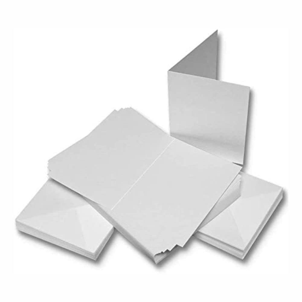 3 Ace Crafts A6 White Linen Cards and Envelopes for Card Making (20) Birthday, Wedding Invitation, Paper for Craft Making, Thank You Cards with Envelope, Valentine's Day, Thanksgiving, Christmas