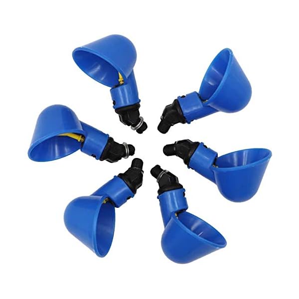 PETAMANIM Bicchieri per Bevitori di Pollo 10 Pezzi Bevitori Automatici abbeveratoi Cortili di plastica Anatra Uccello… PETAMANIM PETAMANIM Bicchieri per Bevitori di Pollo 10 Pezzi Bevitori Automatici abbeveratoi Cortili di plastica Anatra Uccello…