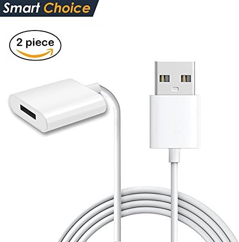2pcs Apple Pencil Charging Cable for iPad Pro Pencil Adapter Recharger,fast Charging Cable Adapter USB Charger Data Cable for lighting Conversion extension line (100CM)