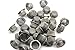 DeYue Crystal Pipe Screens, 40pcs 0.5Inch Diameter Premium Stainless Steel Mental Screen Filters for Crystal Pipe Use (40)