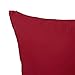 Deconovo Cushion Covers Home Decorative Hand Made Pillowcase Cushion Covers for Sofa 18 x 18 Inch No Pillow Insert Red
