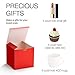 GSSUSA Small Gift Boxes 50-Pack 4x4x4 Red Gift Boxes with Lids for Gifts, Crafting, Cupcake Boxes, Individual Cupcake Containers, Wedding Party Favor