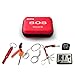 Edoking Compact Survival Kit, Camping Tools SOS, Multi Functional Pocket Tool, Including Flashlight, Wire Saw, Fire Starter, Emergency Whistle, Knife in Sturdy Soft Case