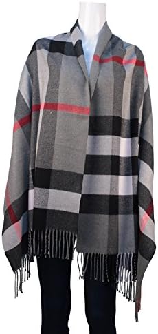 UNISI Large Soft Silky Pashmina Twill Shawl Ladies Wrap Women Scarf in Solid Colors