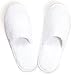 Nicely Neat 6-Pack Closed Toe Coral Fleece Home, Spa, Guest and Travel Slippers - Medium (White)