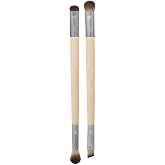 Enhancing Eye Brush Set, Makeup Brushes For Liquid, Cream &amp; Powder Eyeshadow &amp; Eye Liner Application, Dual-Sided &amp; Eco-Friendly, Synthetic Bristles, Cruelty-Free, 2 Piece Set (Primary Color-2pcs)