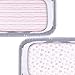 Bassinet Sheets Compatible with AirClub, GoFirst and MiClassic Bassinet Bedside Sleeper, 2 Pack, 100% Jersey Knit Cotton Fitted Sheets, Pink Stripes and Hearts Print for Baby Girls