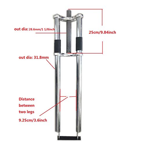 dolphin1986 Bicycle Fork 26" - Triple Tree Non Suspension Fork-Gas Motorized Bicycle