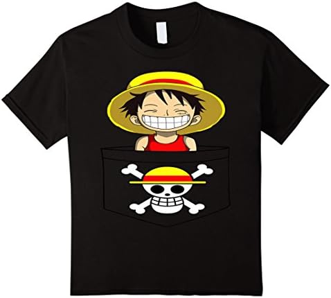 Kids Luffy - One Piece Tshirt 10 Black