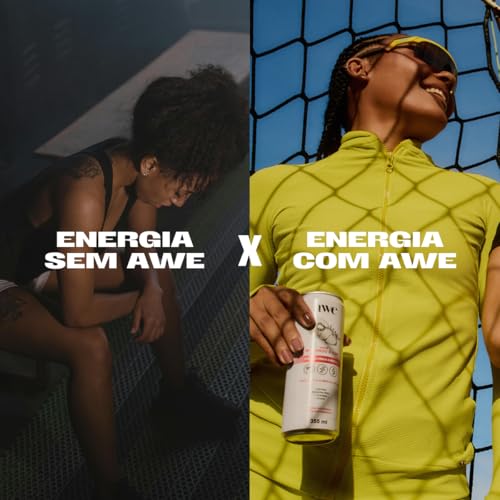 AWE Limão e Gengibre - Bebida Fitness Energética - Pack com 6 Unidades - Lata 355 ml