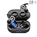 Wireless Bluetooth Earbuds 5.0, in-Ear Noise Reduction Headphones with Strong Connection TWS Mini Earphones Magnetic Charging Case and Removable Earhooks for Workout Compatible with Cell Phones