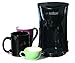 Salton 1 Cup Mini Compact Drip Coffee Maker, 10 Oz, Black