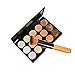 15 Colors Makeup Concealer Foundation Cream Cosmetic Palette Set Tools With Brush