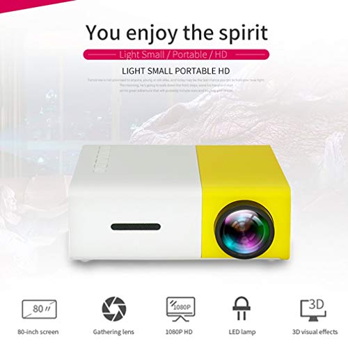 Coldcedar YG300 1080P Home Theater Cinema USB HDMI AV SD Mini Portable HD LED Projector