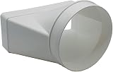 Kair Ducting Adaptor 220x90 to 150mm Rectangular to Round 6" Connector