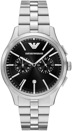 Amazon.com: Emporio Armani Men's Chronograph Stainless Steel Watch