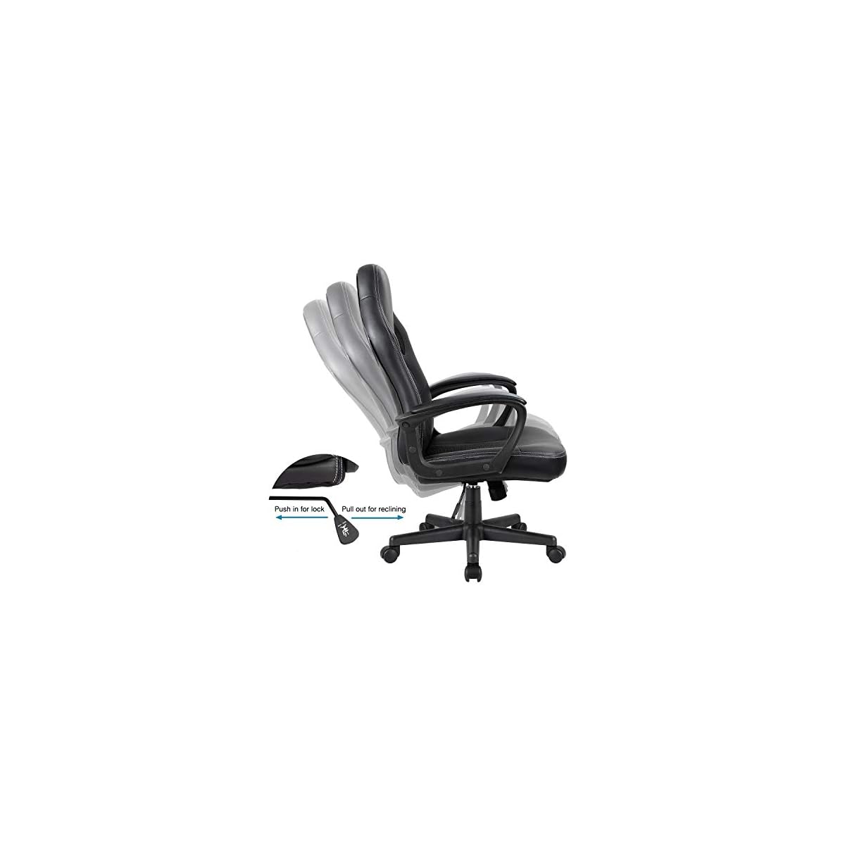 Furmax Office Chair Desk Chair Leather Gaming Chair Computer Chair