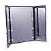 YOLO Compact 6 inch Trifold Travel Foldable Mirror, LED Lighted Vanity and Makeup Mirror, Compact 6 inch Mirror