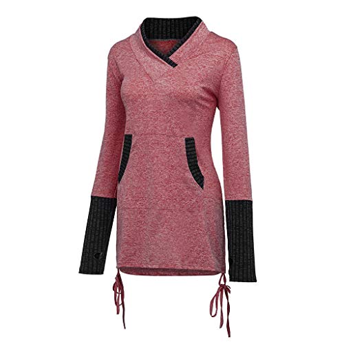 image for YKARITIANNA Shirt YKARITIANNA Women's Cozy Cowl Neck Space Dye Activew