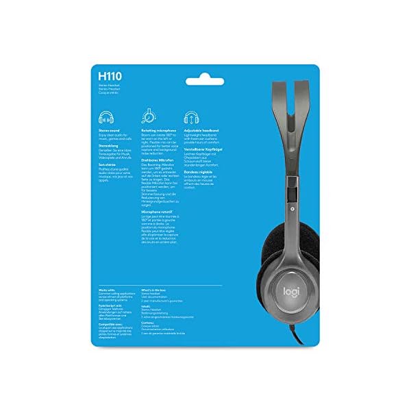Logitech-H110-Wired-Headset-Stereo-Headphones-with-Noise-Cancelling-Microphone-35-mm-Dual-Audio-Jack-PCMacLaptop-Black Logitech H110 Wired Headset, Stereo Headphones with Noise-Cancelling Microphone, 3.5-mm Dual Audio Jack, PC/Mac/Laptop…