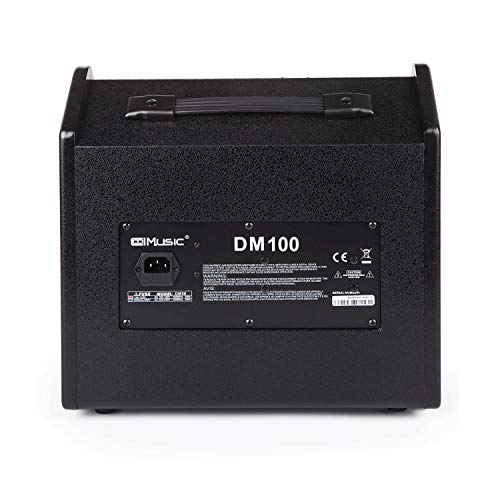Coolmusic 100W Bluetooth Personal Monitor Electronic Drum Amplifier Dual Channel Speaker with 3-band EQ
