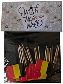 Belgium Toothpick Flag Cupcake Toppers *Set of 20*